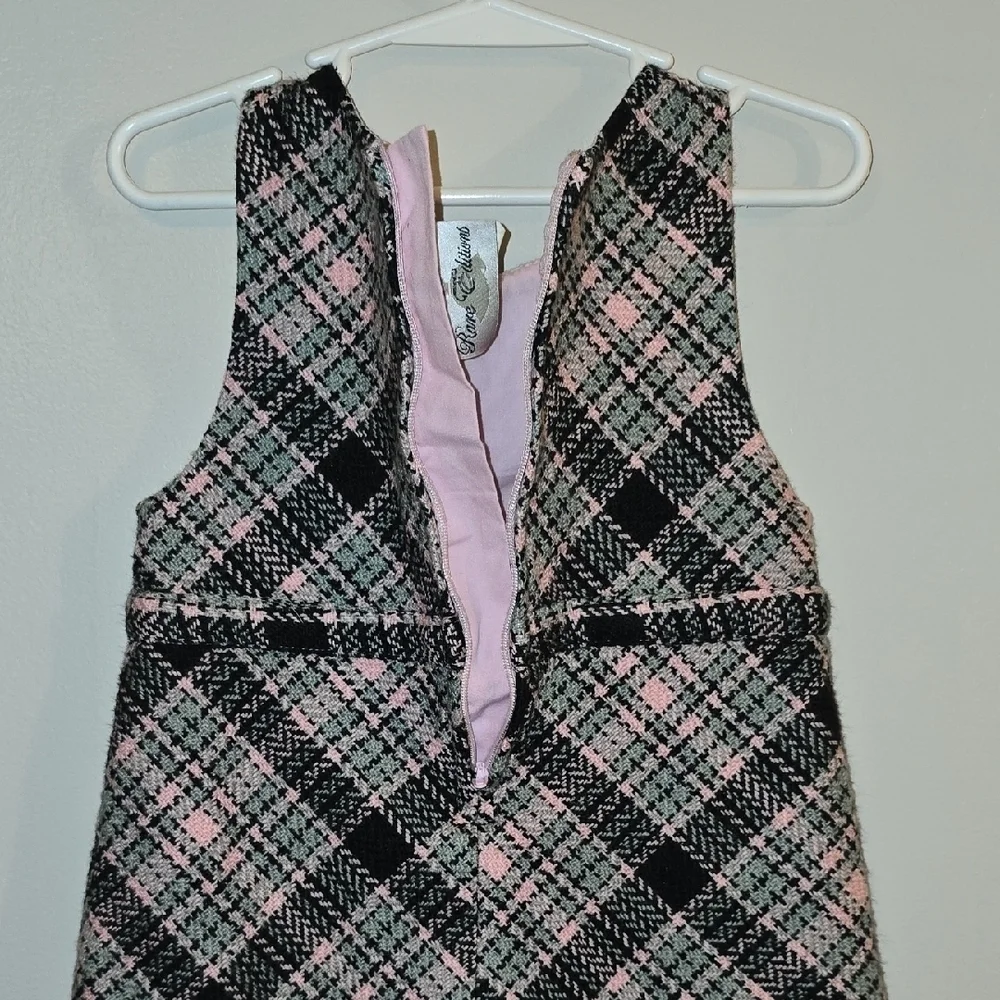 Rare Editions Plaid Dress with Belt